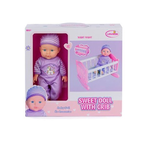 BAMBOLA SNODABILE 30 CM CON CULLA DECAR 37484