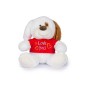CANE SEDUTO BUFFO H 30CM CON T-SHIRT I LOVE YOU DECAR 25553