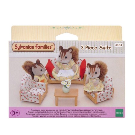 SET DIVANO POLTRONE E TAVOLINO SYLVANIAN FAMILIES 4464