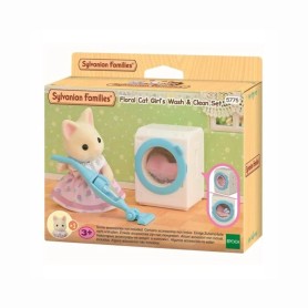 SET LAVA E PULISCI DI BEBÈ GATTO FLORA SYLVANIAN FAMILIES 5775