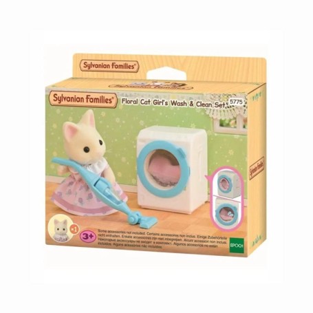 SET LAVA E PULISCI DI BEBÈ GATTO FLORA SYLVANIAN FAMILIES 5775