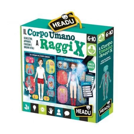 IL CORPO UMANO A RAGGI X GIOCO EDUCATIVO HEADU IT21543