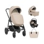 TRIO MODENA BEIGE PASSEGGINO, NAVICELLA, OVETTO, ACCESSORI E BORSA KIKKA BOO 31001010225