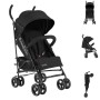 PASSEGGINO LEGGERO BEETLE 2023 NERO KIKKABOO 31001030172