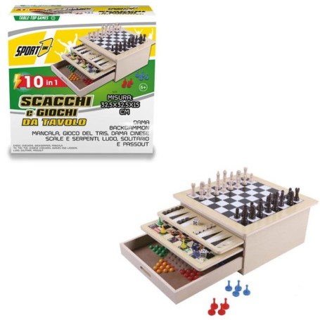 TAVOLO DA GIOCO 10 IN 1 MANDELLI 706205001