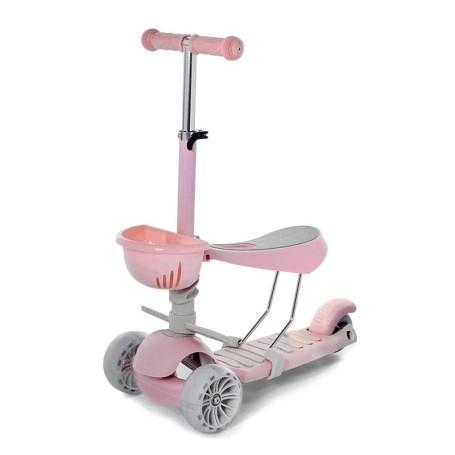 MONOPATTINO 3 IN 1 BUBBLEGUM ROSA MONI TRADE 22597