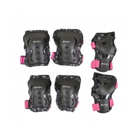 SET PROTEZIONI DAZZLE ROSA MISURA S FINO A 25 KG MONI TRADE 2890