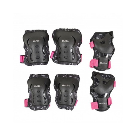 SET PROTEZIONI DAZZLE ROSA MISURA S FINO A 25 KG MONI TRADE 2890