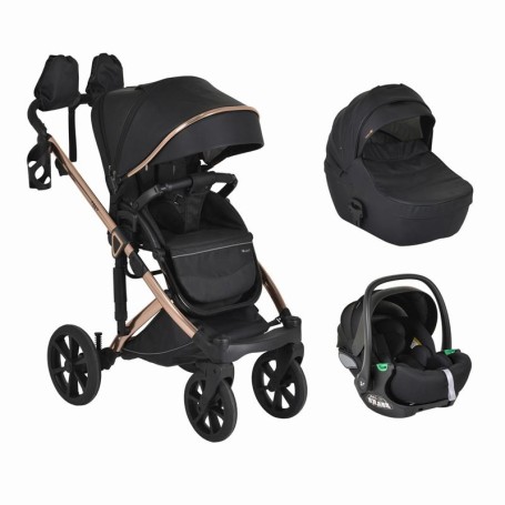 TRIO EGGO CANGAROO NERO PASSEGGINO, OVETTO E BORSA MONI TRADE
