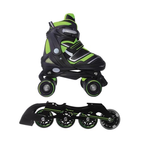 PATTINI 2 IN 1 REVERSE VERDE LIME MISURA L 38-41 TRASFORMABILI TELAIO IN ALLUMINIO GRG056