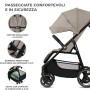 PASSEGGINO BABY STROLLER TRIG 3 STONE BEIGE KINDERKRAFT
