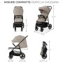 PASSEGGINO BABY STROLLER TRIG 3 STONE BEIGE KINDERKRAFT