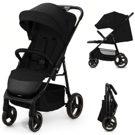 PASSEGGINO BABY STROLLER TRIG 3 ONYX BLACK KINDERKRAFT