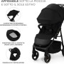 PASSEGGINO BABY STROLLER TRIG 3 ONYX BLACK KINDERKRAFT