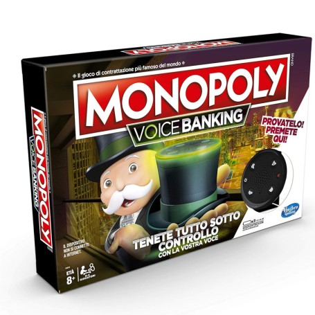 MONOPOLY ELETTRONICO VOICE BANKING GIOCO DI SOCIETÀ HASBRO E4816