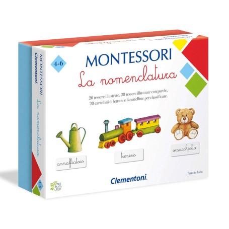 LA NOMENCLATURA MONTESSORI GIOCO EDUCATIVO CLEMENTONI 16101