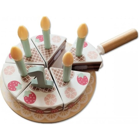 TORTA DI COMPLEANNO IN LEGNO TOOKY TOY TH554B