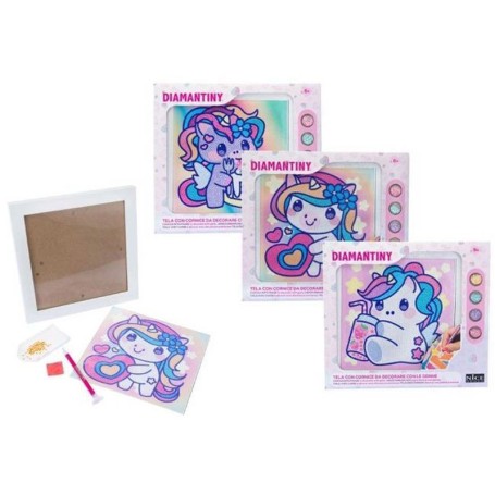 DIAMANTINY KAWAII UNICORNO QUADRETTO NICE 90035