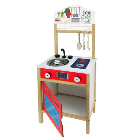 CUCINA IN LEGNO COLORATA CON ACCESSORI 96 CM GLOBO 42498