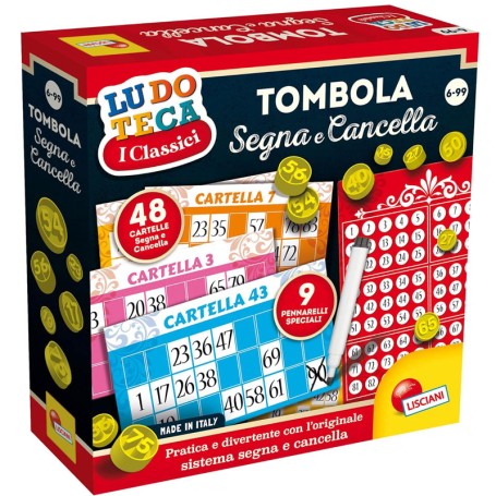 TOMBOLA SEGNA E CANCELLA LUDOTECA LISCIANI 56996