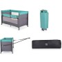 LETTINO DA CAMPEGGIO TURCHESE FIANCOLETTO CON DOPPIA ALTEZZA FOLDING NEXT LEVEL MONI TRADE 4951