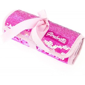 ASTUCCIO PUFFER PENCIL CASE-ROLL PINK FLUO GIRABRILLA NICE 19015