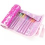 ASTUCCIO PUFFER PENCIL CASE-ROLL PINK FLUO GIRABRILLA NICE 19015