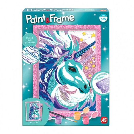 SET PITTURA PAINT E FRAME CON UNICORNO DA FAVOLA AS 41017