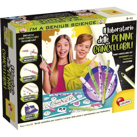 LABORATORIO DELLE PENNE CANCELLABILI I'M A GENIUS LISCIANI 107988