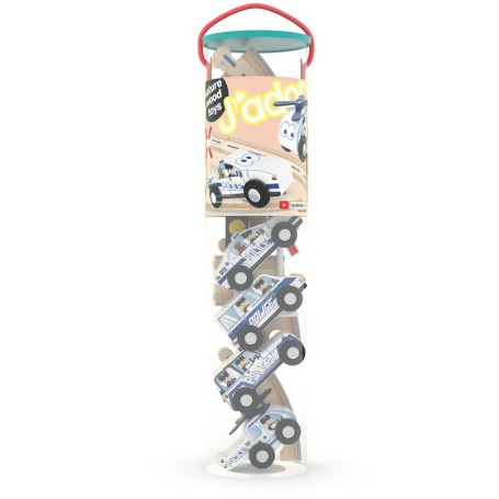 SET PISTA COSTRUZIONI IN LEGNO SQUADRA DELLA POLIZIA J'ADORE J849092