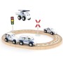SET PISTA COSTRUZIONI IN LEGNO SQUADRA DELLA POLIZIA J'ADORE J849092