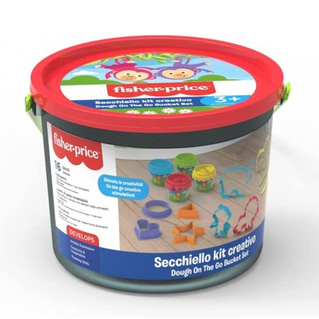 SECCHIELLO PASTA DA MODELLARE CON ACCESSORI FISHER PRICE DECAR 8007