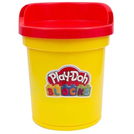SECCHIELLO 2 IN 1 PASTA DA MODELARE E COSTRUZIONI 17 PEZZI PLAYDOH BLOCKS PLD02000