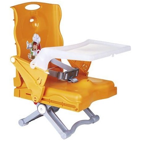 SEGGIOLINO DA SEDIA CHEF ARANCIO CON VASSOIO PLEBANI 070