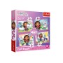 PUZZLE 4 IN 1 GABBY'S ADVENTURES TREFL GLOBO 07381
