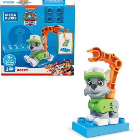 PERSONAGGIO PAW PATROL COSTRUZIONI ROCKY MEGA BLOKS GYH89 HDJ32