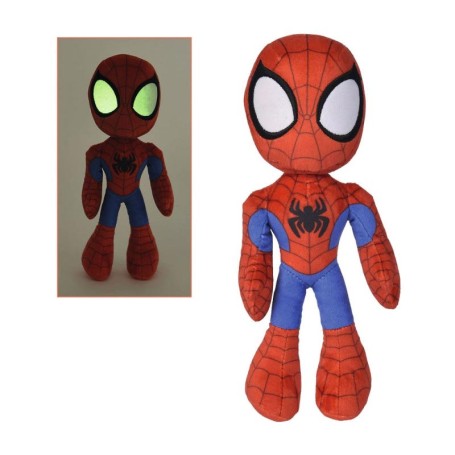 PELUCHE DISNEY MARVEL SPIDEY CON OCCHI FLUORESCENTI 25 CM GLOW IN THE DARK SIMBA 6315875810