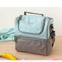 BORSA FRIGO TERMICA VERDE ACQUA MARINA CON 2 SCOMPARTI E TRACOLLA KIOKIDS 3296