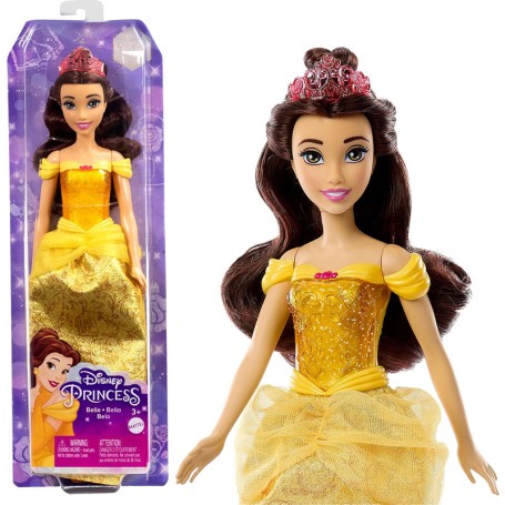 BAMBOLA PRINCIPESSE DISNEY 30 CM BELLE MATTEL HLW02 HLW11